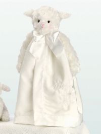 Bearington Collection BLESSED Lamb Snuggler Lovey White